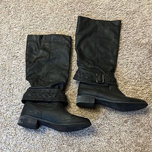 Black Knee High Boots